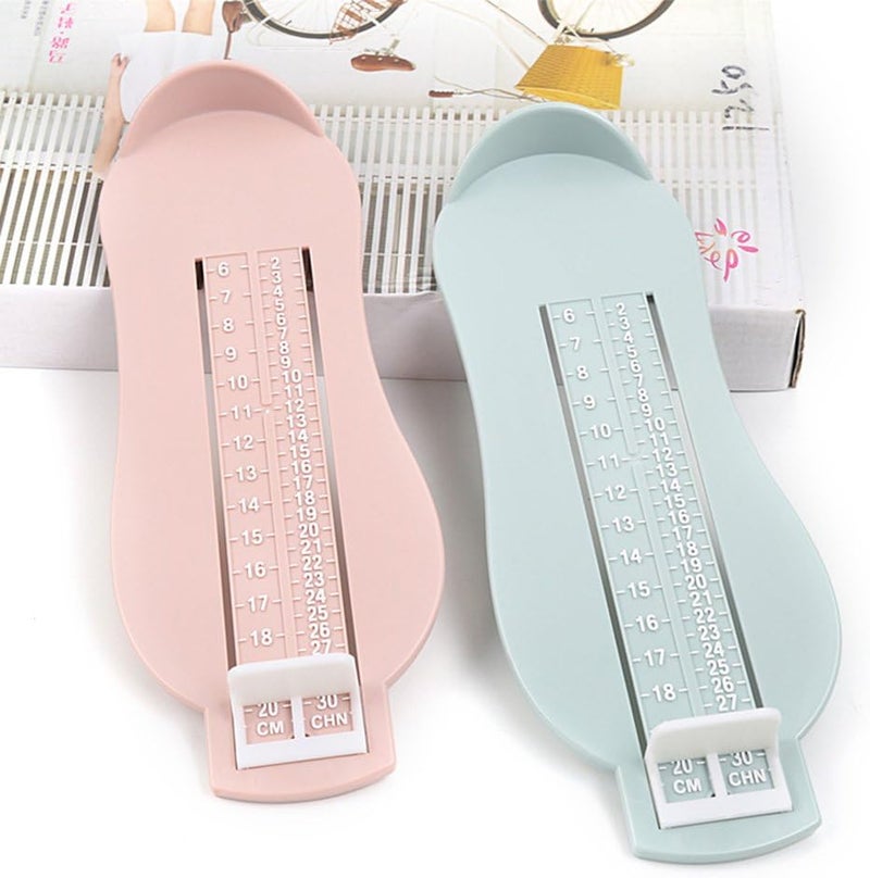 ULTNICE Kids Tools Foot Measuring Device Baby Kids Foot Length Measure Tool Shoes Size Measuring Gauge (Plain Blue) Toddler Gift - Image 2